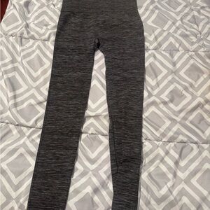 Gray High-Waisted Leggings